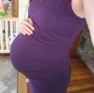 Plum Isabel Maternity tanktop summer dress sz lrg